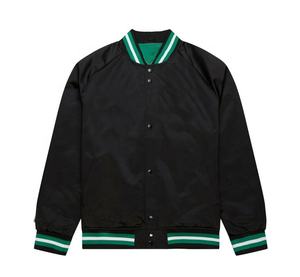 Venta al por mayor de satén Varsity Jacket 100% poliéster personalizado equipo deportivo Club nombre Logo béisbol Letterman University Varsity Jacket - Product Image 1