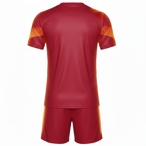 ชุดฟุตบอลแบบยูนิเซ็กซ์พร้อมกางเกงขาสั้น ชุดฝึกซ้อมพรีเมียมสองชิ้น ชุดกีฬาแห้งเร็ว รับผลิตตามแบบ OEM - Product Image 2