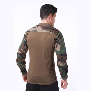 Camiseta de Camuflaje de Poliéster y Algodón de 250 GSM, Resistente, Transpirable, para Uso Táctico y Casual al Aire Libre, Venta al Por Mayor OEM - Product Image 4
