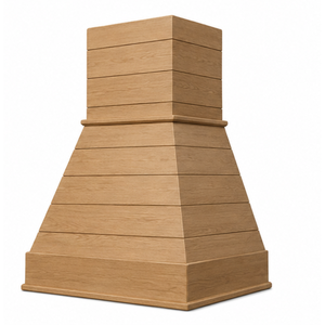Couvercle de hotte de cuisine en bois de style ferme moderne, design personnalisé pour hotte de cuisson - Product Image 1