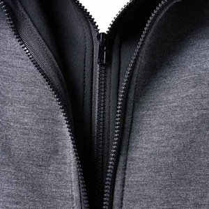 Sudadera con capucha extragrande y gruesa para hombre, personalizada con estampado deportivo, con cremallera completa, forro de piel, poliéster y algodón de alta calidad, ecológica. - Product Image 4
