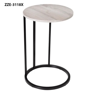 Modern Brass Side Table Round Gold Metal Living Room Furniture Decor Durable Indoor Use - Product Image 3