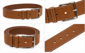 Cinturones de Cuero Genuino de Primera Calidad al por Mayor, Cinturones para Hombre con Hebilla Personalizada, Fabricación OEM ODM, Marca Privada Divine International - Product Image 3
