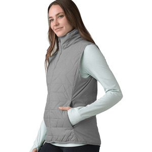 Chaleco Acolchado de Último Diseño, Cálido, con Cierre Largo, Personalizado, Sin Mangas, para Mujer - Product Image 4