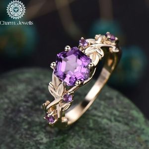 Bague de fiançailles en moissanite plaqué or 14 carats pour femme Charm Jewells, certifiée IGI, sertissage classique à griffes, pierre précieuse de 3g - Product Image 3