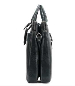 Maletín de Cuero Genuino Zolo para Hombre, Clásico, con Cierre de Cremallera, Ligero, Duradero, Color Marrón, para Negocios, Viajes - Product Image 2