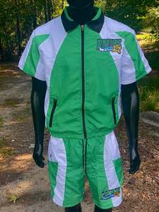 Conjunto Deportivo de Verano para Hombre, Reflectante, Ligero, de Spandex, Chaqueta Corta y Pantalones Cortos, Ropa Deportiva Urbana - Product Image 2