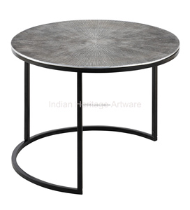Mesa de centro de hierro moderna de nuevo diseño de alta calidad, muebles de acento para sala de estar, oficina, comedor, decoración del hogar - Product Image 6