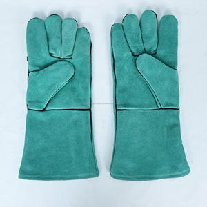 Guantes de Soldadura de Cuero Vacuno Industrial de Primera Calidad, Resistentes al Calor TIG MIG, Guantes de Seguridad Ignífugos para Trabajo - Product Image 5