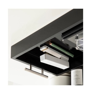 Plateau en bois élégant rectangulaire avec poignée en métal Fabricant en gros - Product Image 4