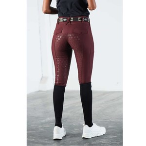 High Quality 4-way Stretch Horse Riding Breeches <b>Leggings</b> Tights <b>Equestrian</b> Wear Pants on Technical Fabric with Soft Feel - Product Image 1