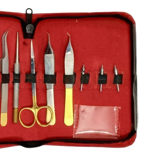Juego de Instrumentos Profesionales de Alta Calidad Reutilizables para Trasplante Capilar de Metal Med Corporation - 0.8mm/0.9mm/1.0mm Alemán - Product Image 5