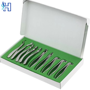 Ensemble complet d'instruments d'extraction dentaire professionnels en acier inoxydable pour la pratique dentaire - Product Image 6