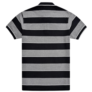 Mens Striped Polo Shirt Short Sleeve Cotton Casual Breathable Soft Lightweight <b>Classic</b> Collar Summer Smart Casual Daily Wear - Product Image 2