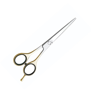 Tijeras de Peluquería Ergonómicas con Acabado Dorado, Color Plateado, OEM ODM, para Salón de Belleza, 5.5 Pulgadas - Product Image 3