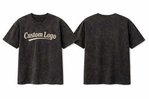 T-shirt Homme Vintage Oversize 100% Coton Lourd 320 GSM avec Impression Personnalisée du Logo – Modèle 2026 - Product Image 5