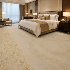 Tapis Axminster tissé sur mesure, 80% <span class=keywords><strong>laine</strong></span>, 20% nylon, tapis de luxe pour chambre d'hôtel, tapis mural - Product Image 1