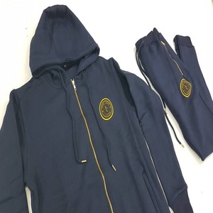 Conjunto de Sudadera con Capucha y Pantalones Deportivos Casuales Premium para Hombre, de Invierno, Tejido de Forro Polar Grueso, Interior Suave, con Estampado de Letras - Product Image 6