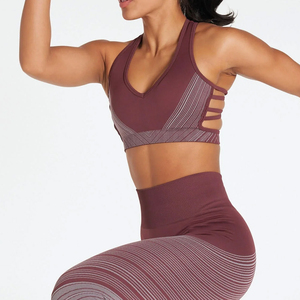 Fitness Sports <b>Bra</b> Women Front Adjustable Straps Yoga Wear Breathable Wireless Support High <b>Stretch</b> Activewear Top - Product Image 5