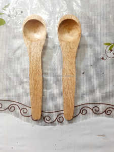 ช้อนไม้อะคาเซียขนาดกลางสำหรับเสิร์ฟไอศกรีมหรือสลัด - Product Image 4