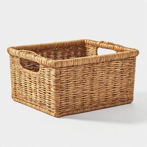 Panier en jonc de mer tressé à la main, robuste et durable, idéal pour le rangement domestique quotidien - Product Image 6