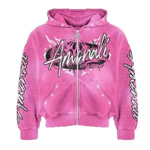 Nuevas Sudaderas con Diseño Moderno, Personalizadas, de Alta Calidad, con Estampado de Transferencia de Calor con Pedrería, para Hombre, 100% Algodón, Corte Regular - Product Image 6