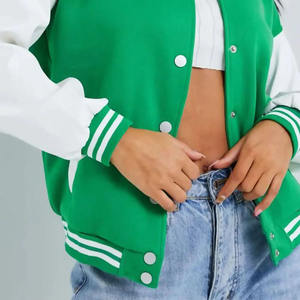 Chaqueta Varsity Reversible Bordada, Cómoda y Elegante, para Mujer, con Capucha, Ropa de Moda para Exteriores - Product Image 5