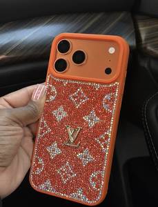 Funda de Teléfono Móvil Hecha a Mano con Cuentas y Bordado de Ganchillo para Mujer, Personalizada, Elegante, con Hojas Doradas y Plateadas, HUSSAIN CRAFTS Uttar - Product Image 4