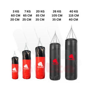 Saco de Boxeo Rojo Resistente Sin Relleno para MMA, Muay Thai, Kickboxing, Entrenamiento, Artes Marciales, Fitness, Gimnasio - Product Image 5