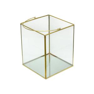 Portavelas Cuadrado de Latón y Vidrio, Elegante Linterna Decorativa Negra para Decoración Moderna del Hogar, la Mejor Linterna para Regalo - Product Image 6