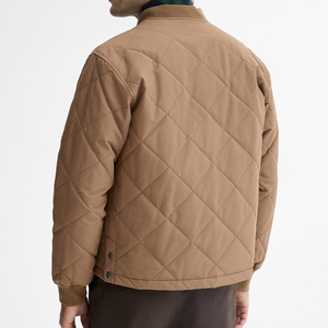Blouson bomber matelassé unisexe, col montant, fermeture éclair, vêtement d'hiver décontracté, respirant, imperméable, écologique - Product Image 2