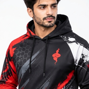 Breathable Athletic Apparel <b>Men</b> Sublimation <b>Hoodie</b> with Quick Dry Material Comfortable Fit for <b>Running</b> Gym Training Travel - Product Image 5