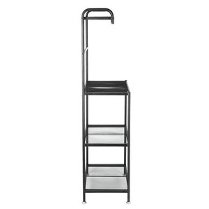 4-Tier Metal Baker's Rack Organizer Stand Kitchen <b>Microwave</b> Cart <b>Storage</b> Countertop for Dorm <b>Storage</b> Holders & Racks - Product Image 4