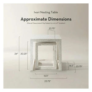 Juego de mesa otomano decorativo de alta gama, hecho a mano, con acabado de mosaico iridiscente y nácar. - Product Image 5