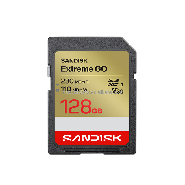 128GB Extreme GO SD Memory Card 230MB/s(R), 110MB/s(W), SDSDXGN-128G-GNCIN