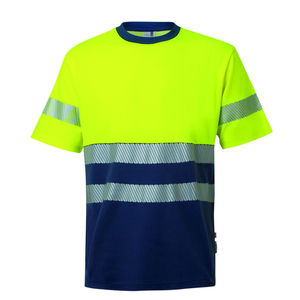 Camisetas de Trabajo Fluorescentes con Logotipo Personalizado, 100% Poliéster, Camisetas de Seguridad de Manga Corta de Alta Visibilidad para Hombre - Product Image 1