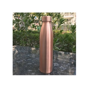 Stylish <b>Copper</b> <b>Bottle</b> With Modern Design Reusable Metal Drinking <b>Bottle</b> For Travel Office Gym And Outdoor Sports - Product Image 1