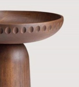Morden Luxury Round Wooden <b>Cake</b> <b>Stand</b> With Carving Hand Work Pedestal Serving Plate for Bakery Counter Wedding Event Decoration - Product Image 3