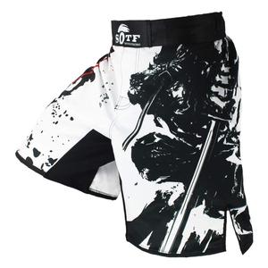 Shorts MMA personnalisés unisexes en gros, shorts de grappling par sublimation, arts martiaux, polyester extensible dans quatre directions, usine OEM - Product Image 1
