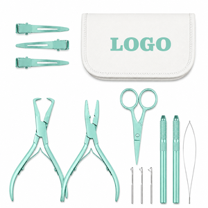 Kit de Herramientas para Instalación y Remoción de Extensiones de Cabello Todo en Uno, 100% Acero Inoxidable, Calidad Profesional, Colores Personalizables con Logotipo - Product Image 5