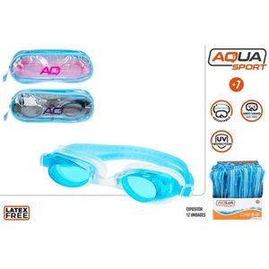 Occhialini da nuoto Aqua Sport per bambini, blu, antiappannamento, protezione UV, senza lattice, taglia S - Product Image 1