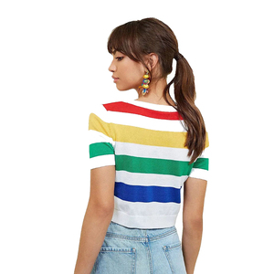 Camisetas y Tops Cortos de Verano para Mujer, Diseño Moderno, Corte Ajustado, Transpirables, de Algodón/Poliéster, Personalizables en Todos los Colores y Tallas - Product Image 2