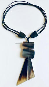 สร้อยคอขัดเงาทันสมัยล่าสุดทำจากเขาวัวและเรซินอีพ็อกซี่ - Product Image 3