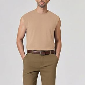 <b>Mens</b> High Quality Sports Vest Custom Sleeveless <b>Cropped</b> Boxy Fit Muscle Gym Tank <b>Top</b> <b>for</b> <b>Men's</b> Streetwear - Product Image 3