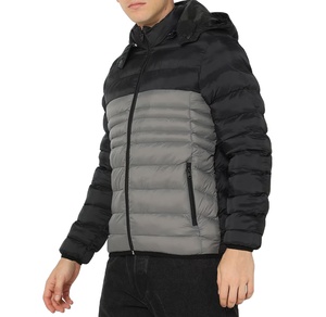Blouson d'hiver matelassé pour homme de haute qualité, dernier design avec col à capuche, couleur unie, prix de gros 2026 - Product Image 3
