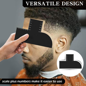 Tarjeta de Mejora de Corte para Barberos: Herramienta Profesional para Dar Forma al Cabello con Indicadores de Medición, Guía Reutilizable para el Corte de Barbero, Color - Product Image 2