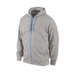Sudadera con Capucha y Cremallera para Hombre, Color Sólido, Corte Regular, Informal, Felpa Francesa, 100% Algodón, Transpirable, para Otoño - Product Image 5