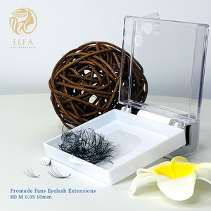 Most Popular Promade Dark Eyelash Extensions 0.05 0.07 Loose <b>Pre</b>-<b>Made</b> <b>Lash</b> <b>Fans</b> - Product Image 1