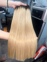 Cheveux Alpha A141 Usine Prix Vente à Chaud Grand Stock Os Soyeux Droit Cheveux Humains Vietnamien Remy Lace Front Machine Trame