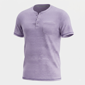 Camiseta de Manga Corta para Hombre, Nueva, Marca 2026, Color Sólido, 100% Algodón, Corte Holgado, Informal, Transpirable y Ecológica - Product Image 4